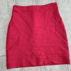 Express women's pleated red mini skirt size 00